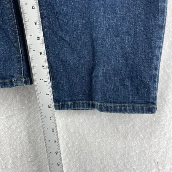 Charter Club Jeans Women's Sz 8P Blue Laura Fit Straight High-Rise Stretch Denim - Picture 5 of 11